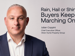 Rain, Hail or Shine Buyers Keep Marching On Julian Coppini Chief Executive Officer Oliver Hume Property Groupe Property Group